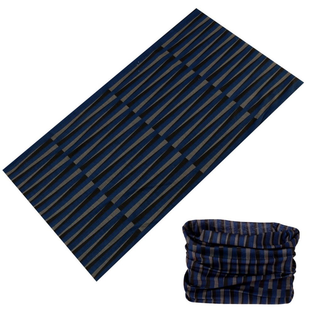 Multi-function Headwear/ Face Mask - Black/Gray